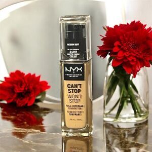 NYX Can't Stop Won't Stop Full Coverage Foundation Medium Buff